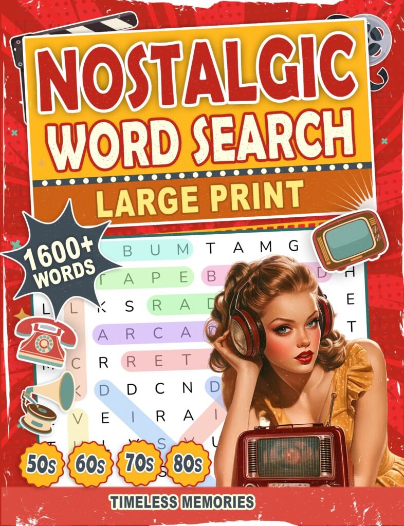 Nostalgia Word Search Book Cover Front